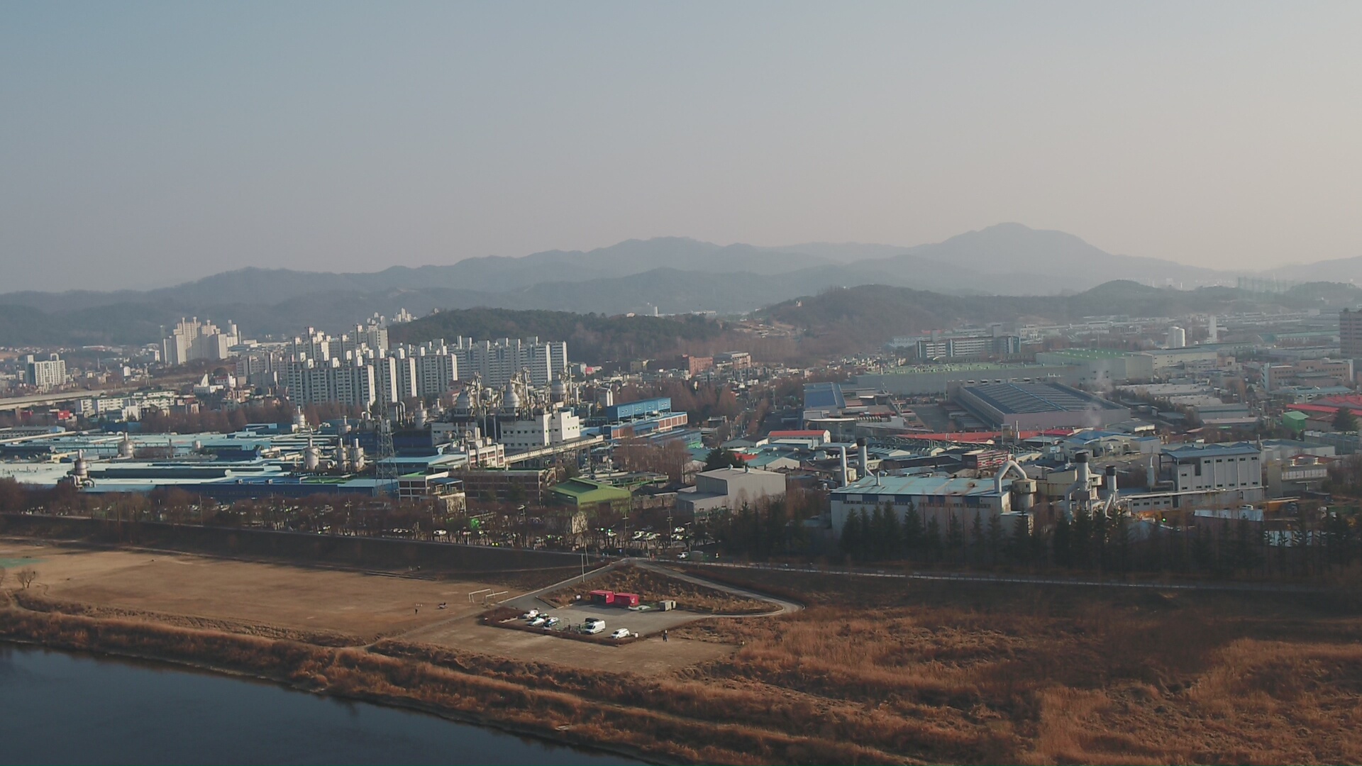 대전 드론공원 풍경 항공 촬영